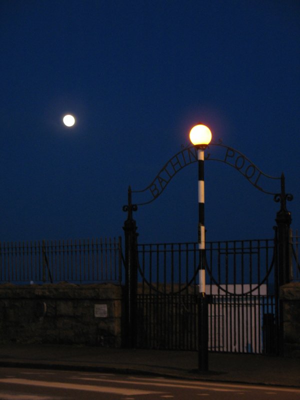 Konkurrenz zum Vollmond: An Grossbritaniens Fussgngerstreifen blinken solche Lampen.
(April 2008)