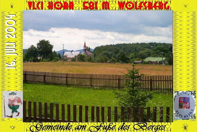 Landschaft am Wolfsberg, Sommer 2004 in Nordbhmen CZ