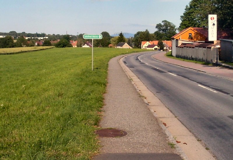 Landschaft bei Hrnitz, Zittauer Gebirge, Sommer 2004