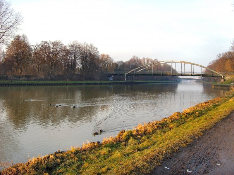 Landschaft bei Mnster. Schneeloser Dezember 2007