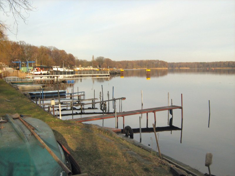 Landschaft bei Oranienburg mit Blick auf den Lehnitzsee am 10. 2. 2007