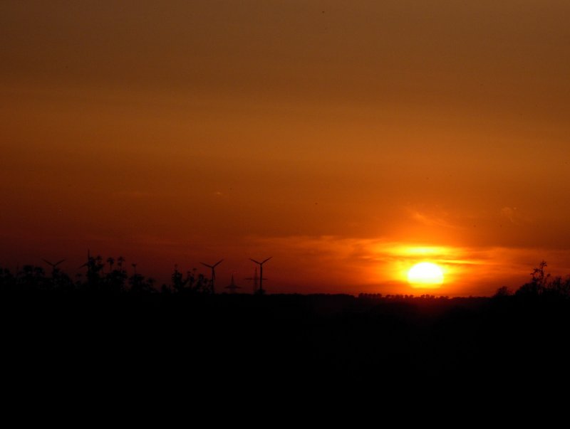 Letzte Sonnenstrahlen am 10.05.2008 in Groefehn-Timmel