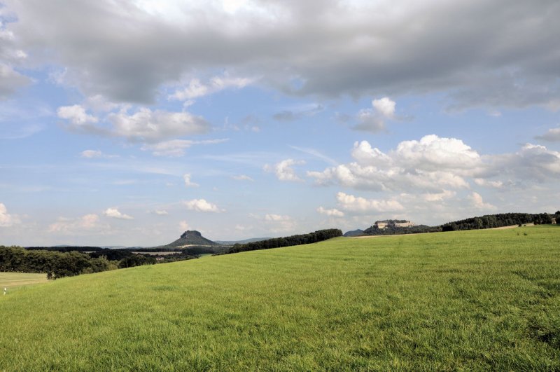 Lilienstein und Festung Knigstein mit Umland - 02.09.2009