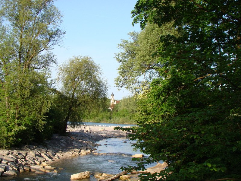 Mal an der Isar Unterwegs: Blick vom Flaucher Ri. Tierpark