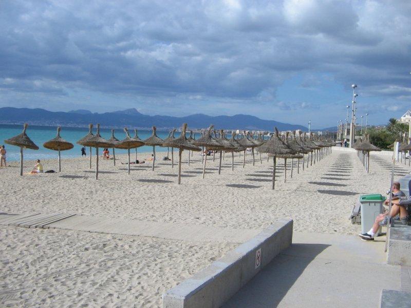 Mallorca,Platja de Palma,Hhe Ballamann 6,Blick Richtung Palma,04.11.06.