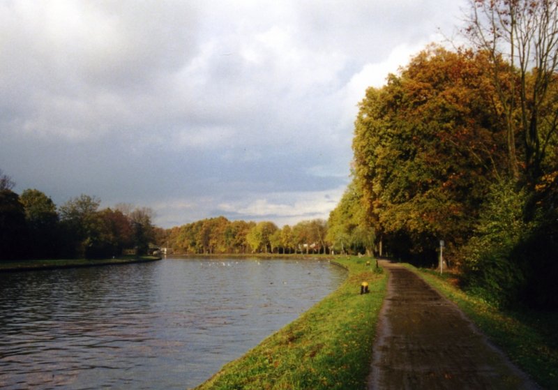 MÜNSTER, 07.11.1999, am Dortmund-Ems Kanal (Foto eingescannt)