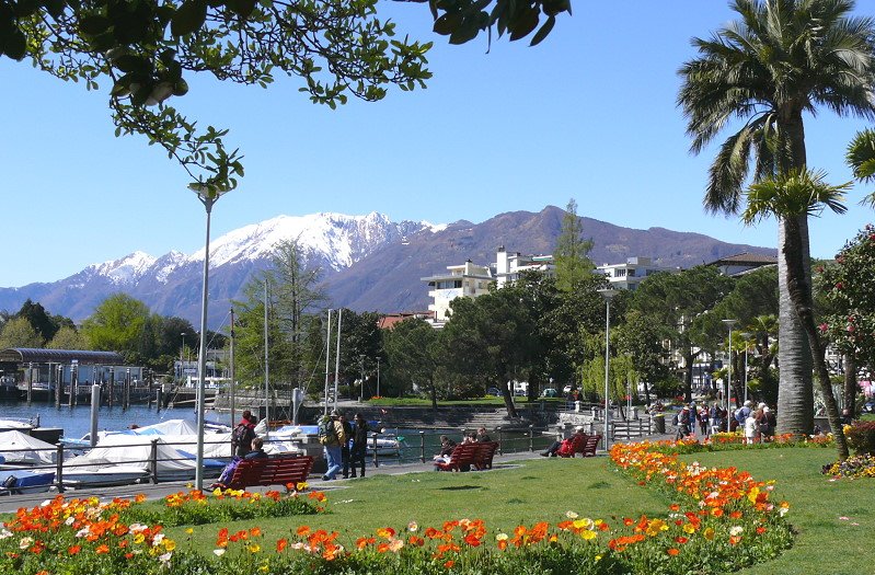 Muralto - Uferpromenade am 07.04.2008