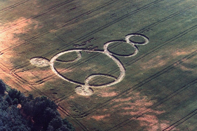 Nur aus der Luft erkennbar - Feldzeichen  - Sommer 1985