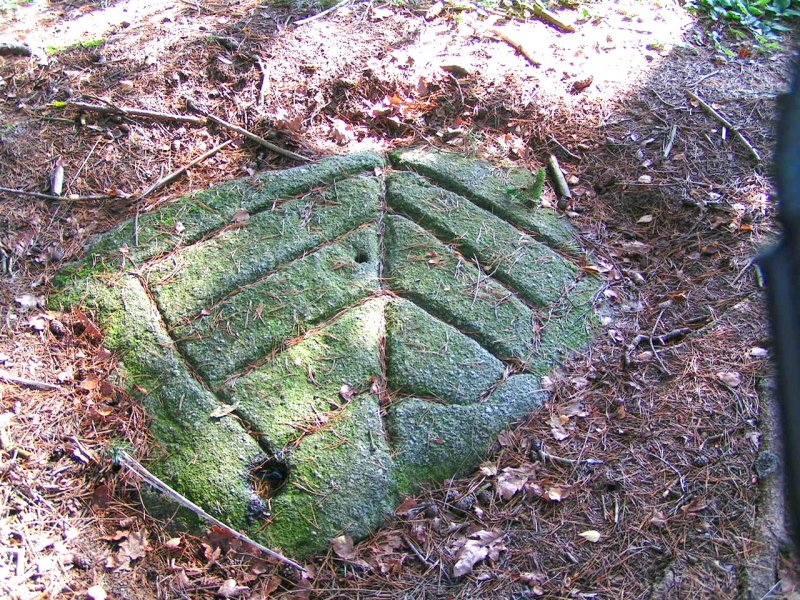 Pechlstein 
(auch Pechsteine, Pechschmiersteine oder Speckschmiersteine genannt.)
Seit alters her wurde im Mhlviertel auf solchen Steinen Pechl gebrannt. Dazu wurden harzreiche Auswchse von Fhren, sogenannte Kiengallen, ferner Kernstcke von Wurzelstcken und auch zerkleinertes harzreiches Fhrenholz verwendet. Diese Holzstcke wurden pyramidenfrmig nach Art eines Kohlenmeilers aufgeschichtet, zuunterst die greren, obenauf die kleineren. Der so kunstvoll aufgebaute Meiler wurde dann sorgfltig mit Fichtensten zugedeckt und mit Rasenstcken und Erde abgedichtet.
BadZell 041024