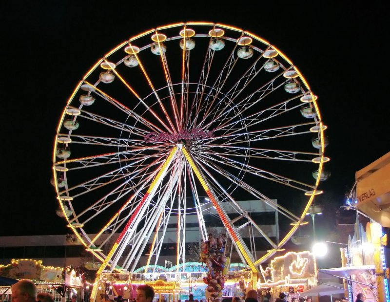 Riesenrad auf der Kirmes in Euskirchen - Oktober 2007