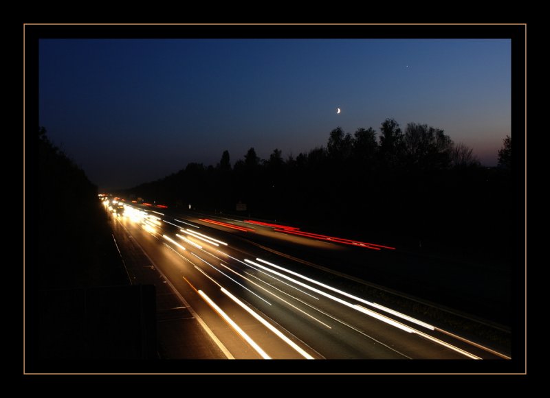 Rush Hour auf der A9 bei Allershausen