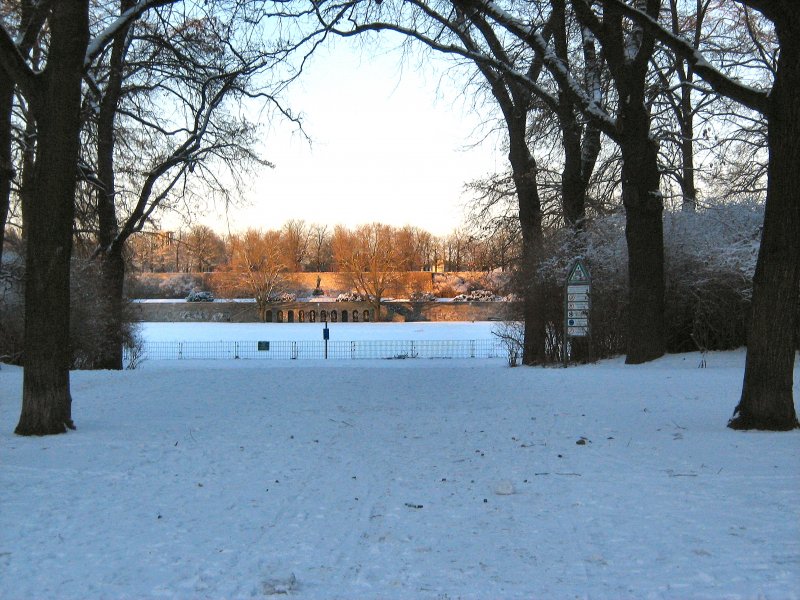 Schillerpark im Winter, Berlin-Wedding Januar 2009