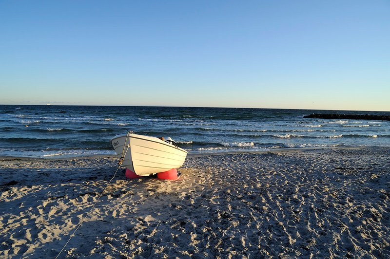 Schnberger Strand im Januar 2009.
Morgens um 07:00 Uhr bei - 4 Grad.