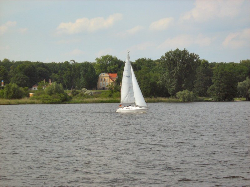 Segelboot am Wannsee, Sommer 2007