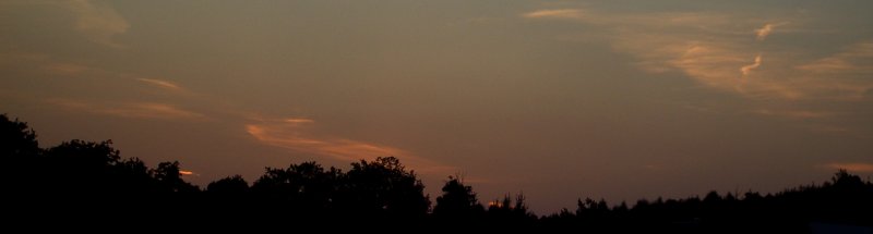 Sonnenuntergang am 27.07.2008 in Pfarrkirchen.