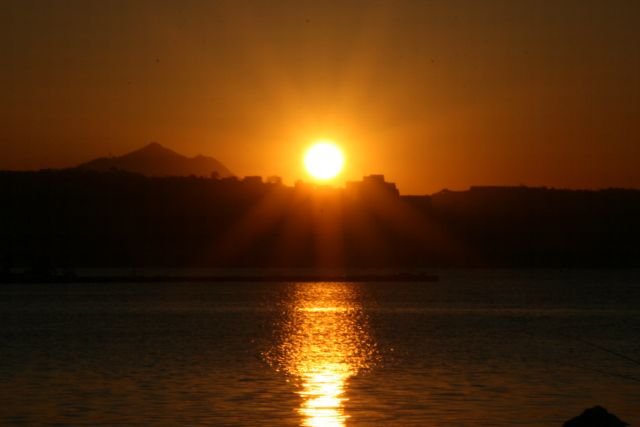 Sonnenuntergang am Golf di Pozzuoli,