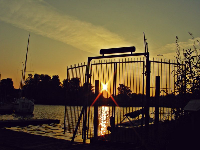 Sonnenuntergang am Vrder See in Bremervrde