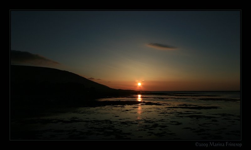 Sonnenuntergang an der Galway Bay, Irland County Clare