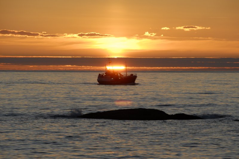 Sonnenuntergang bei Andenes, Juli 2007