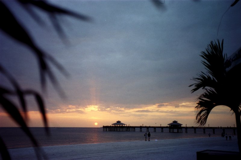 Sonnenuntergang in Fort Myers Beach. Nov. 2000