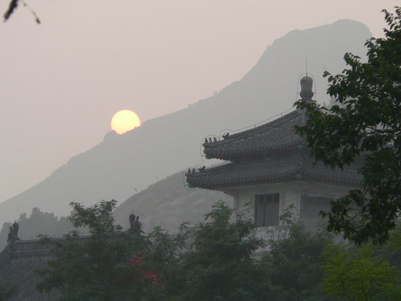 Sonnenuntergang in Shanhaiguan, 16.9.2007