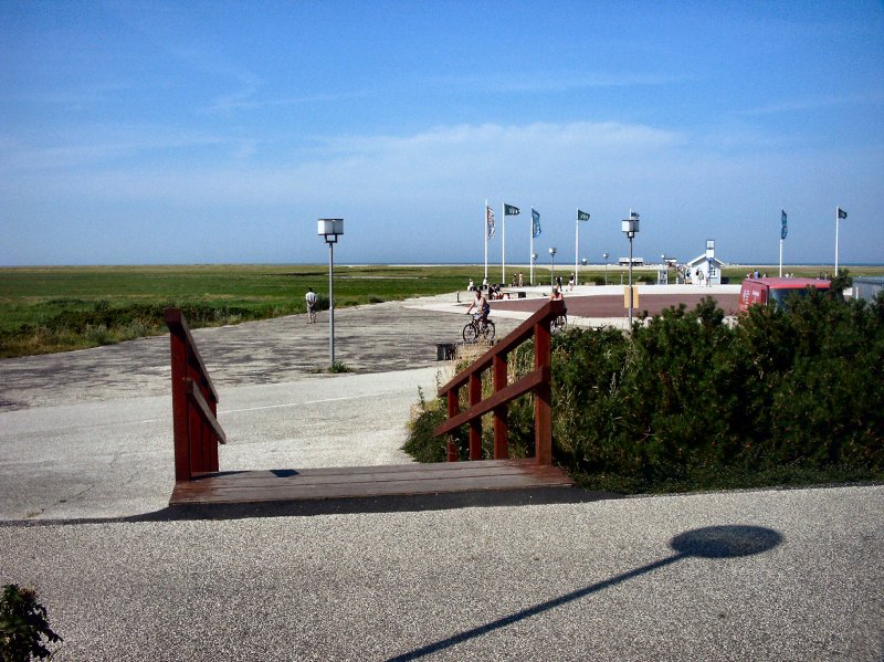 St. Peter-Ording, Blick zur Nordsee (ganz hinten), Juli 2003
