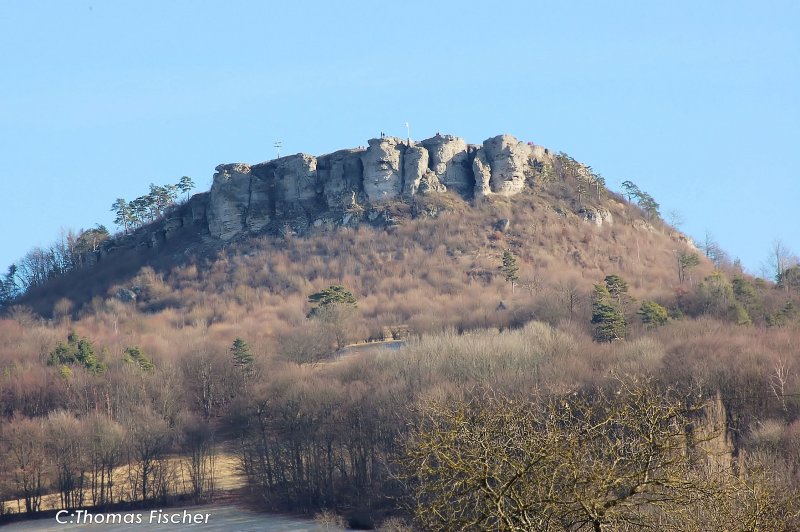 Staffelberg von Staffelstein aus gesehen 30.02.2008 