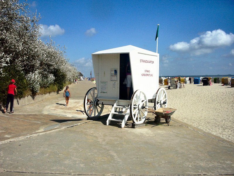 Strand bei Wyk, Insel Fhr im Sommer 2003