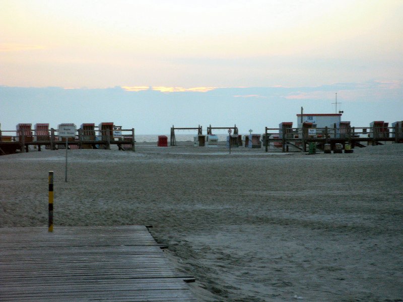 Strand in der Dmmerung, St. Peter-Ording, Sommer 2003