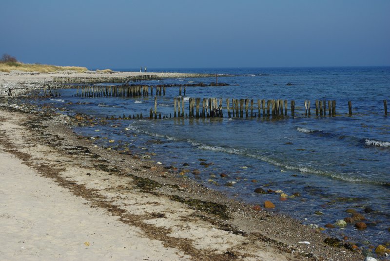 Synphonie aus Wasser, Buhnen und Strand