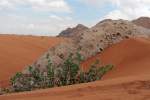 04.12.2012: Fossile Felsen in der Wüste des Emirats Fujairah