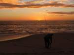 Sonnenuntergang bei Swakopmund in Namibia am 5-3-2009.