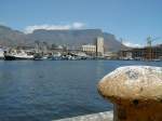 Vom Hafen Blick auf dem Tafelberg.