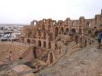 Das Amphitheater von El Jem (Tunesien) im Herbst 2006