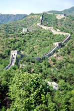 Landschaft an der Chinesischen Mauer bei Badaling.