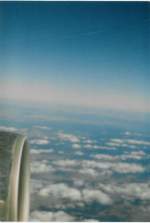 Blick aus dem Flugzeug: Wolken ber Australien