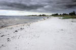 Der Strand vor Årøsund (Aarösund) östlich von Haderslev (Hadersleben) in Nordschleswig.