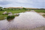 Die Fyrvejen f�hrt von der Landstra�e bei L�nstrup hinauf zur gro�en Wanderd�ne Rubjerg Knude in D�nemark.
