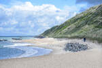 Der Strand an den hohen D�nen n�rdlich von L�nstrup in Nordj�tland (D�nemark).