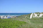 Aussicht von den D�nen bei L�kken auf das Skagerrak, das Teil der Nordsee ist. Aufnahme: 13. Juni 2026.