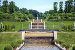 Wasserfälle im Schlosspark von Frederiksborg in der Stadt Hillerød.