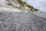 Am Strand vor Stevns Klint auf den Insel Seeland in Dänemark. Aufnahme: 15. Mai 2021.