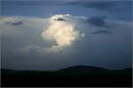 Bild 1 20:17 Uhr: Entwicklung einer Wolke über dem Korber Kopf bei Waiblingen. 26.5.2007 (Matthias)