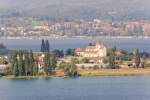(Tele-)Blick vom Schweizer Seercken auf Untersee, die Reichenau und Allensbach (20.09.2008)
