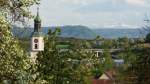 24.04.2009 Hilzinger Kirche mit Blick in die Schweiz