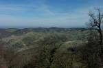 Kaiserstuhl, Blick vom Neunlindenturm Richtung Norden, Mrz 2012