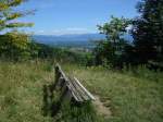 Kaiserstuhl/Baden  Blick in die Rheinebene,im Hintergrund die Schwarzwaldberge  Juli 2008