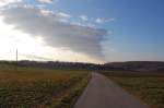 Einige Stunden spter gab es einen geteilten Himmel, bei Gerolzahn im Odenwald Dez 07