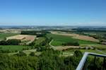 Blick vom Aussichtsturm auf dem Bussen ins Oberschwbische Land, Aug.2012