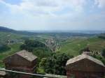 Burg Staufenberg/Ortenau,  Blick auf den Weinort Durbach,  im Hintergrund Offenburg,  2008